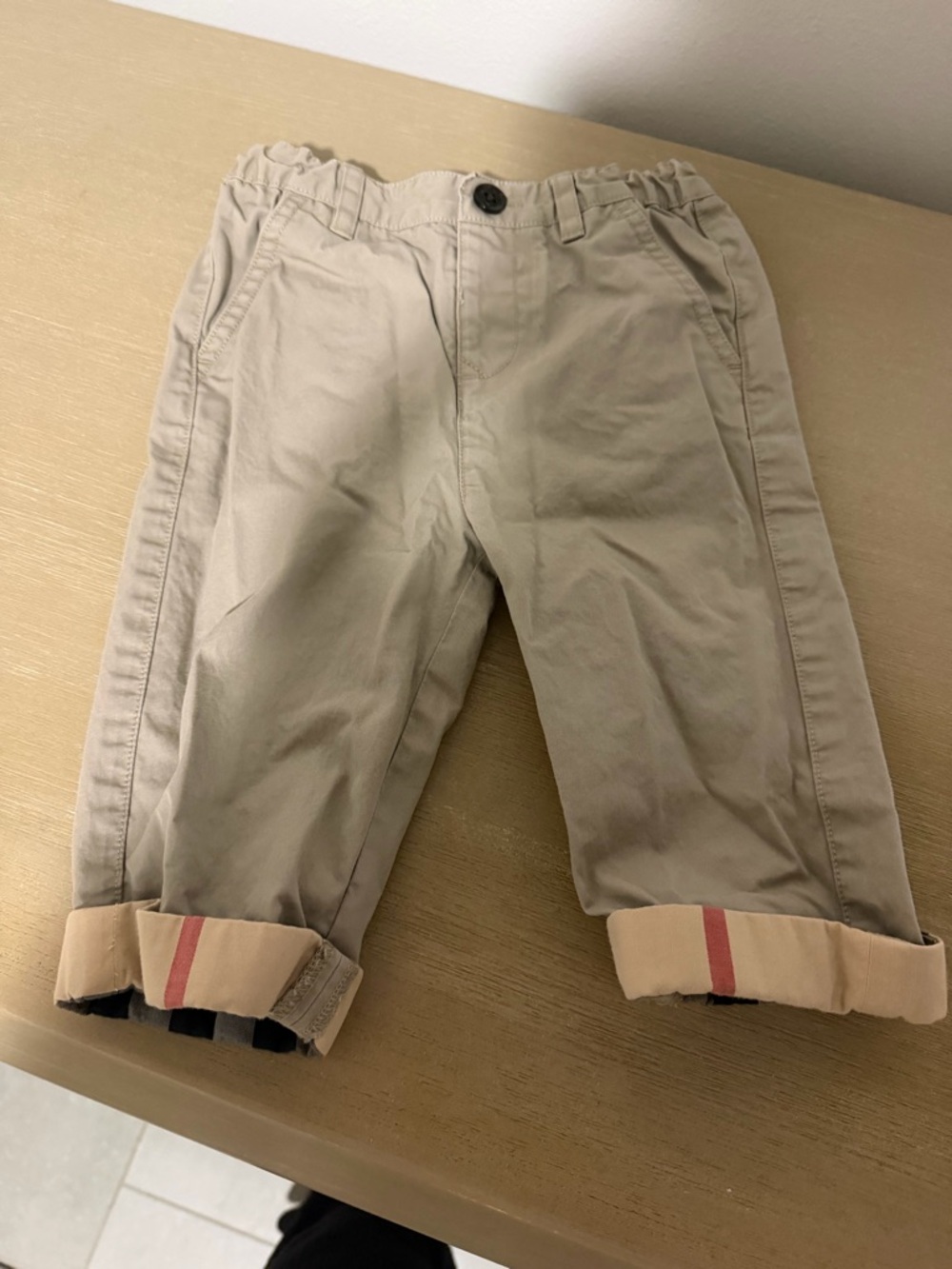 Burberry boys pants 12 months